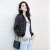 Korean-Style Women's Baseball Jackets: Fashionable, Versatile, and Zippered Long-Sleeve for Spring and Autumn.