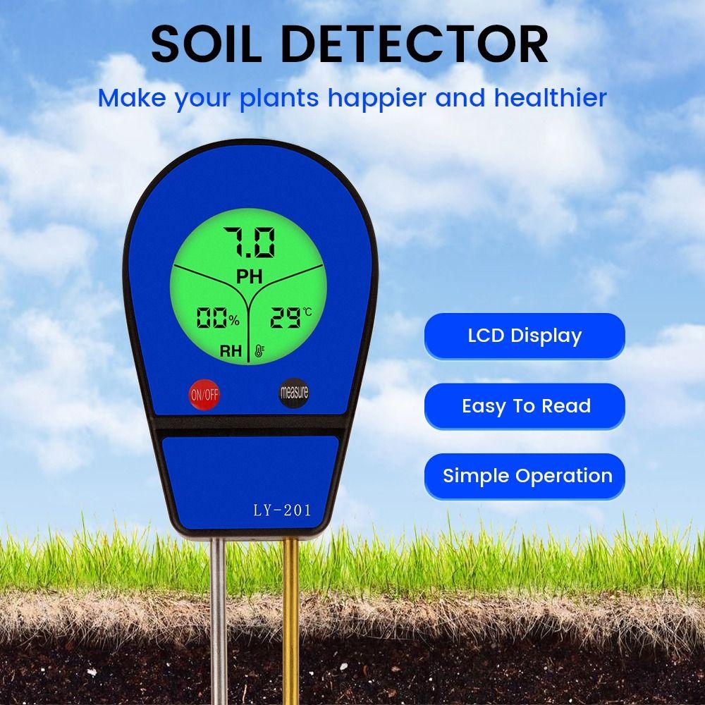 No Battery Soil Moisture Meter Temperature Tester Hygrometer Dial Farm Gardening