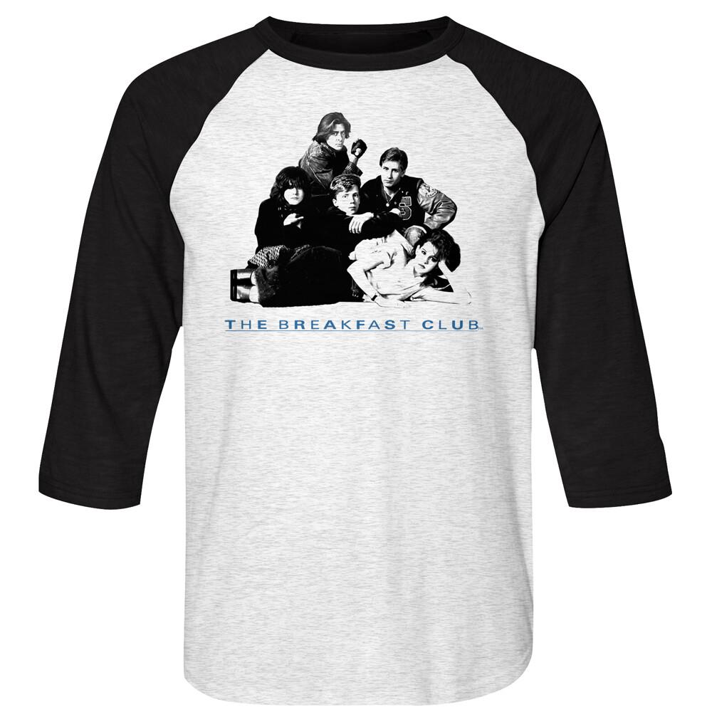 The Breakfast Club Movie Class Of 1985 Group Photo Men s Raglan T Shirt XXXXL
