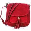 Italienische Lederhandtasche Geldbörse Natürlicher Wildleder