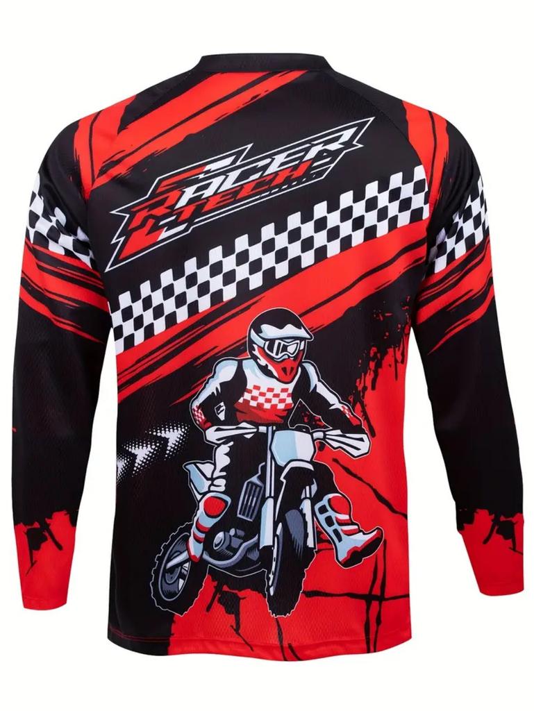 Motorcycle Jersey Downhill Mountain Bike Mtb Shirts Off Road Dh Motorcycle Jersey Motocross Sport Wear Clothing Bike Riding Suit