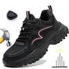 Stivali di Sicurezza da Donna Scarpe da Lavoro con Puntale in Acciaio Sneakers Traspiranti Migliori Scarpe Industriali Antischiacciamento Antiperforazione Antiscivolo
