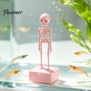 Paesaggio Horror Sottomarino Decorazione Scheletro Danzante Aeratore Acquario con Articolazioni Mobili per Decorazioni Acquario di Halloween, Accessori Spettrali