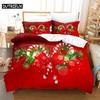 3D Christmas Quilt Cover Bedding Set Duvet Comforter Pillow Case Bed Linens Twin Queen King Double Full Single 3PCS 2PCS Bedroom