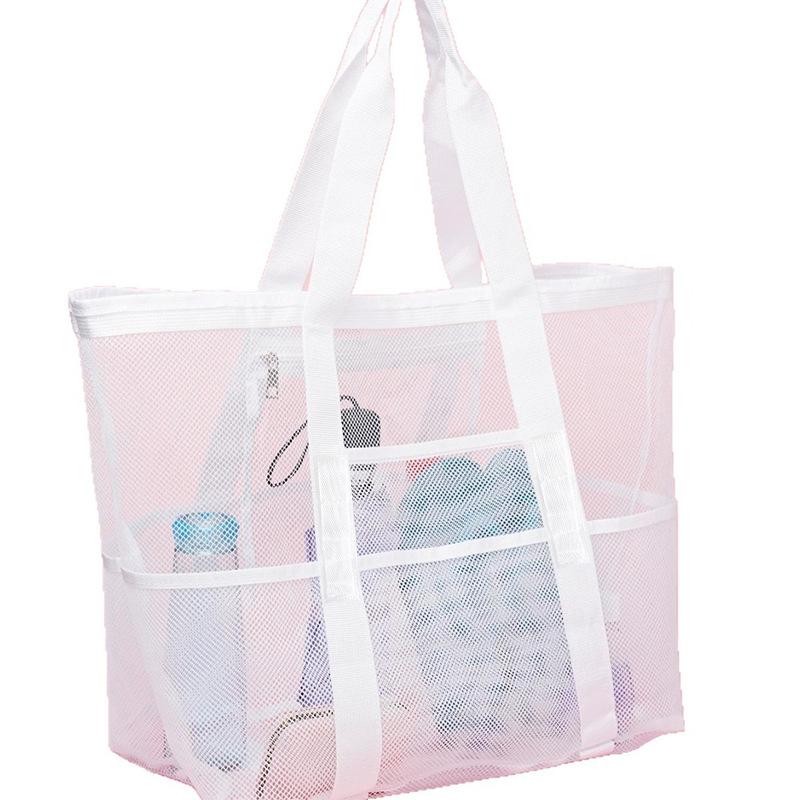 Multifunctional Large Capacity Beach Bag Tote Travel Shoulder Carry-On Organizer for Seaside Vacation