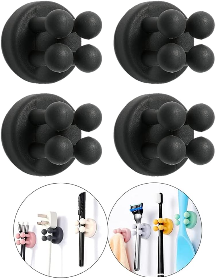 Silicone Toothbrush Holders Waterproof Self Adhesive Multi-Function Hooks Toothbrush Holders