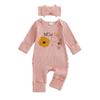 Unisex Baby Baumwolle Langarm mit Buchstabenaufdruck für Frühling Winter