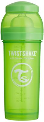 TWISTSHAKE Bunte Plastik-Babyflasche, 260ml, Grün