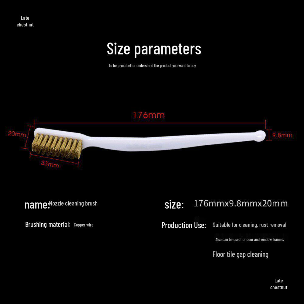 Copper Wire Brush Cleaner for 3D Printer Nozzle & Heating Block