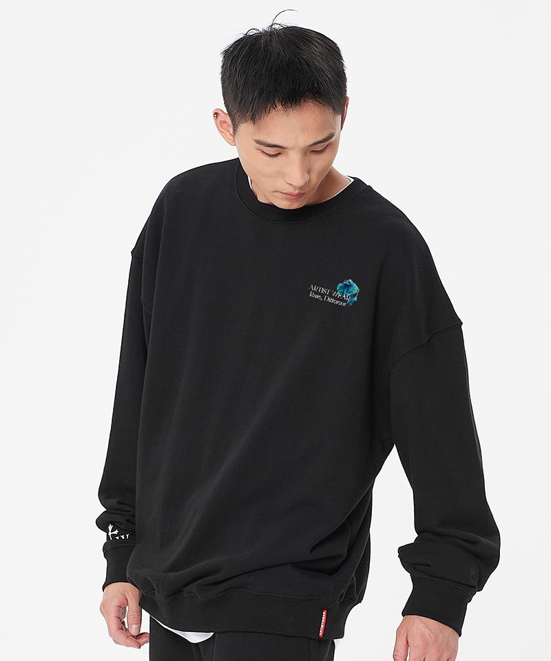 ARTISTWEAR [Atw] Cold Flower Sweatshirt Bk
