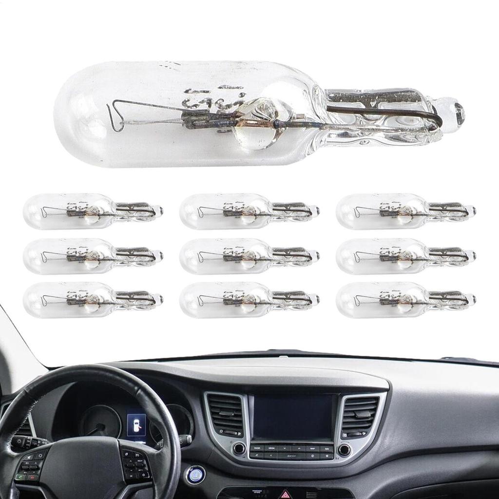 Halogen Bulbs | T5 286 Halogen Bulbs 1.2 Watt 2 Pin,Cluster Gauge Dash Lamp