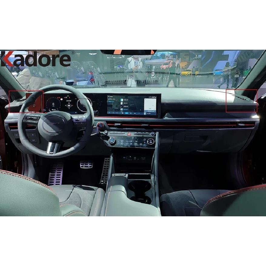 For Hyundai Sonata 2024 2025 2026 Carbon Fiber Car Front Upper Air Condition Vent Outlet Cover Trim Inteiror Accessories