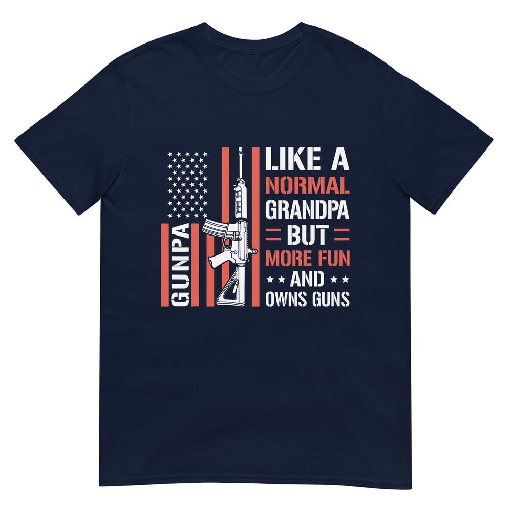 Gunpa Like A Normal Grandpa But More Fun Usa Tshirt S