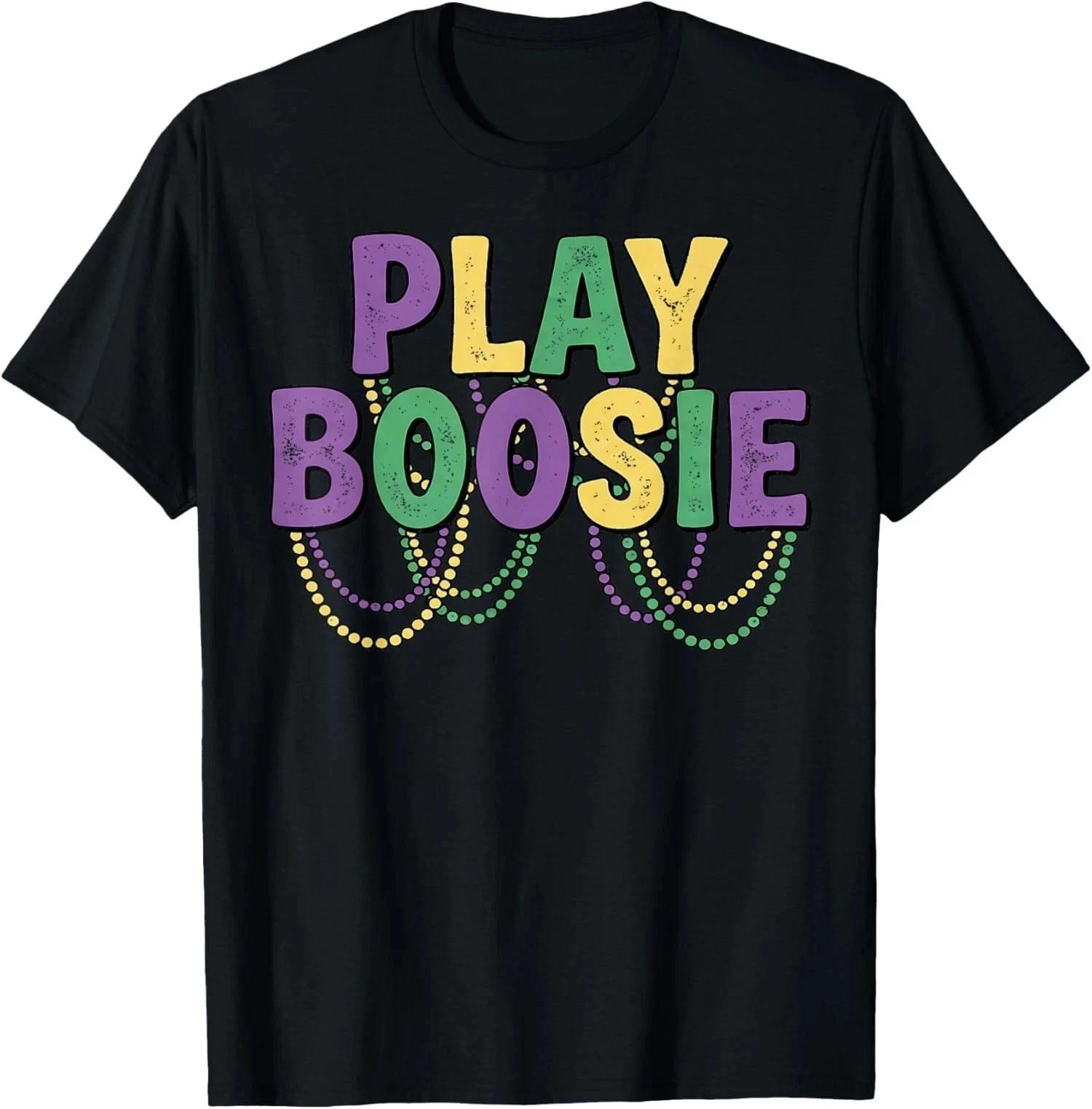 Play Boosie Beads Mardi Gras - Carnival New Orleans T-Shirt S-3XL XS