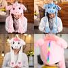 Adorable Unicorn Plush Hat with Moving Ears - Cute Pony Headgear for Kids & Adults