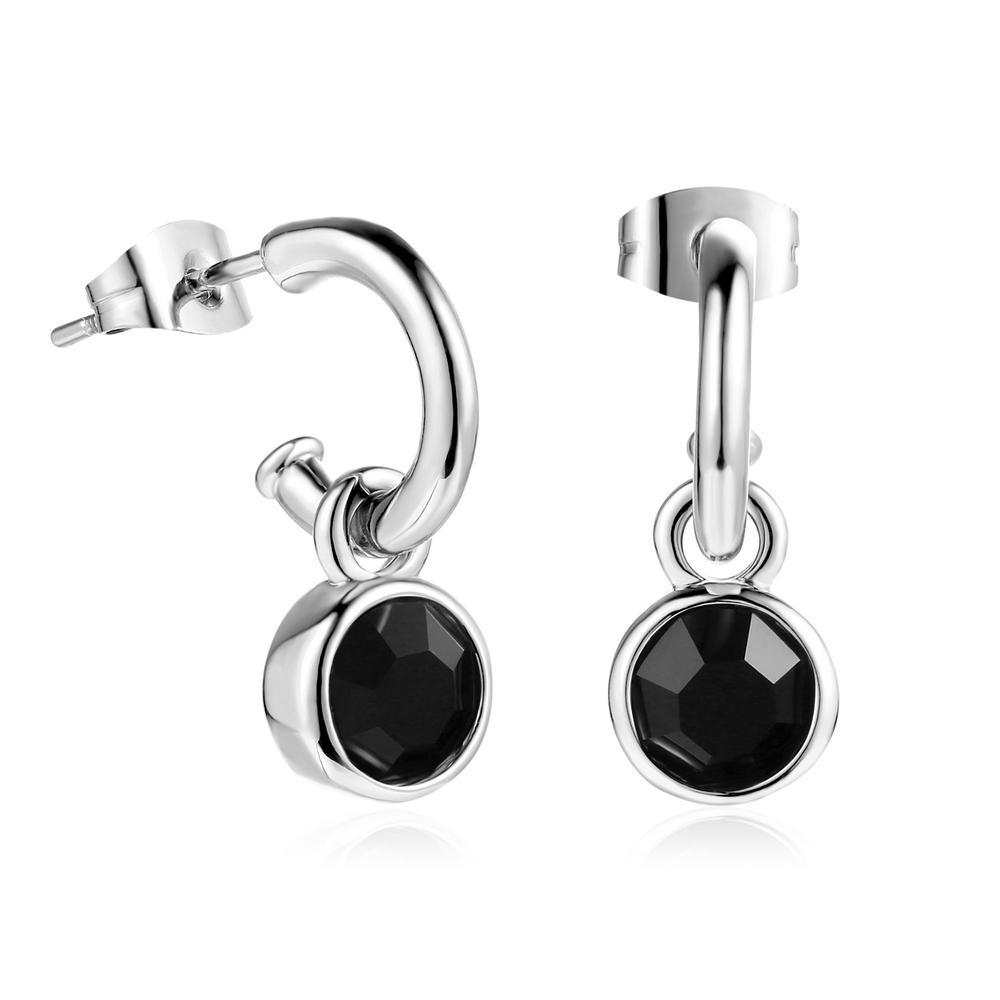 

ZHOUYANG Classic Crystal Drop Earring Silver Color Genuine Austrian Crystal Simple Jewelry Whlesale Ear Accessories ZYE121