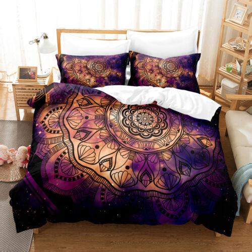 Oriental Mandala Doona Quilt Duvet Cover Set Double/Queen/King Bedding Set Gift