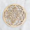 New Wooden Wall Sign Flower of Life Shape Laser Cut Wood Wall Decor Coasters Craft Making Sacred Geometry Meditation Ornament
