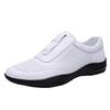Summer New Men Fashionable Lightweight Casual Soft Soled Leather Shoes Brand Outdoor Men Hollow Breathable Lace Up Sports Shoes