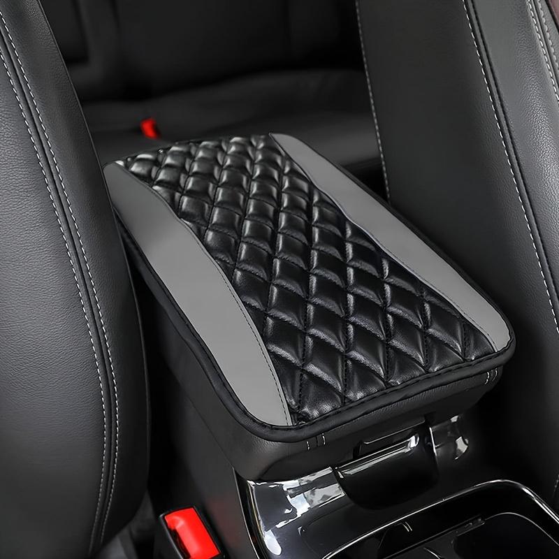 PU Leather Car Armrest Cover Center Console Pad Anti Slip Auto Interior Accessory Universal