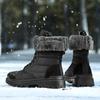 Large Size Casual Boots Men's Winter New High-top Martin Boots Men's Snow Boots Velvet Warm Outdoor