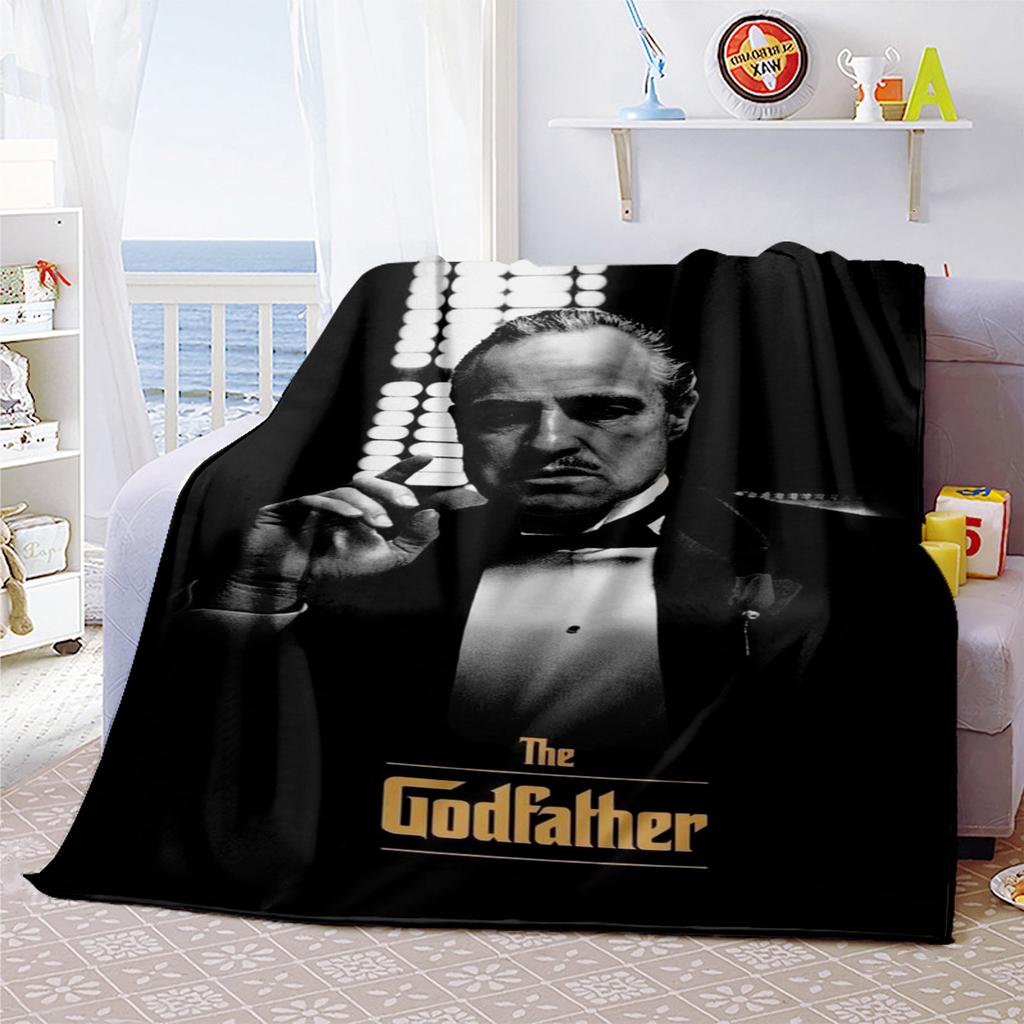 1PC Godfather Godfather Blanket Soft Comfortable All Seasons Suitable Sofa Office Travel Home Use Makes Great Gift