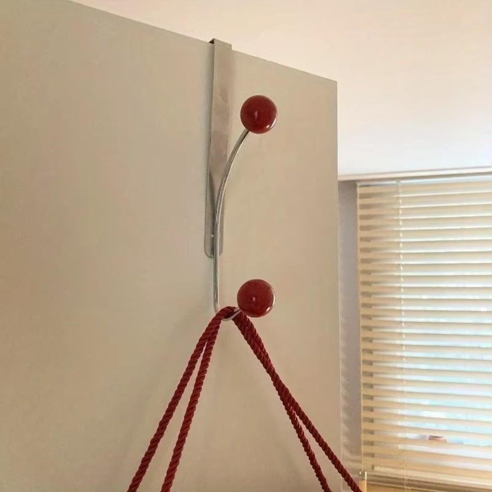 Iron Door Hook Storage Eavy-Duty Metal Hooks Bedroom Kitchen Bathroom Storage