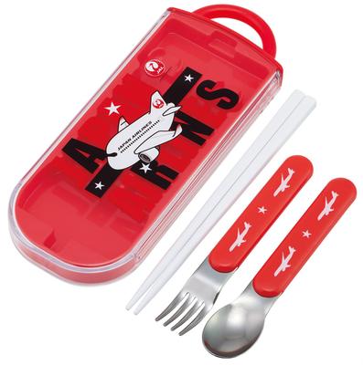 Skater Children's Lunch Box Chopsticks Trio Set (Chopsticks, Spoon, Fork) 16.5cm JAL TACC2-A