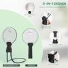 Rechargeable Magnifying Glass with Long 8 Hour Battery 12X Lens LED Lighting Design for Extended Reading and Craft Use