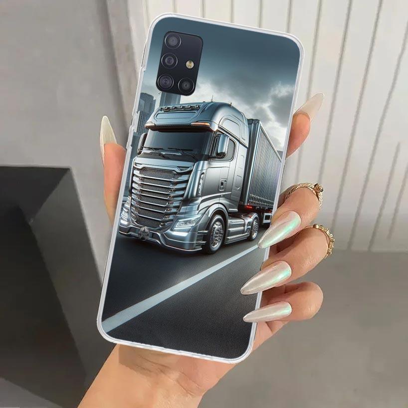 Trucks SA-AB Phone Case for Samsung Galaxy A52 A32 A22 A12 A02S A50S A30S A10S Note 20 Ultra 10 Plus S10 A31 A20 A71 A72 Galaxy Samsung S10 Plus