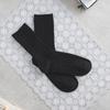 Monfoot Women S Wide Ribbed Long Neck SockS Black