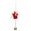 Xmas Wreath Bow with Bell Pendant Hanging Xmas Tree Ornament Mini Bow Decoration for DIY Window Tree Wreath Indoor and