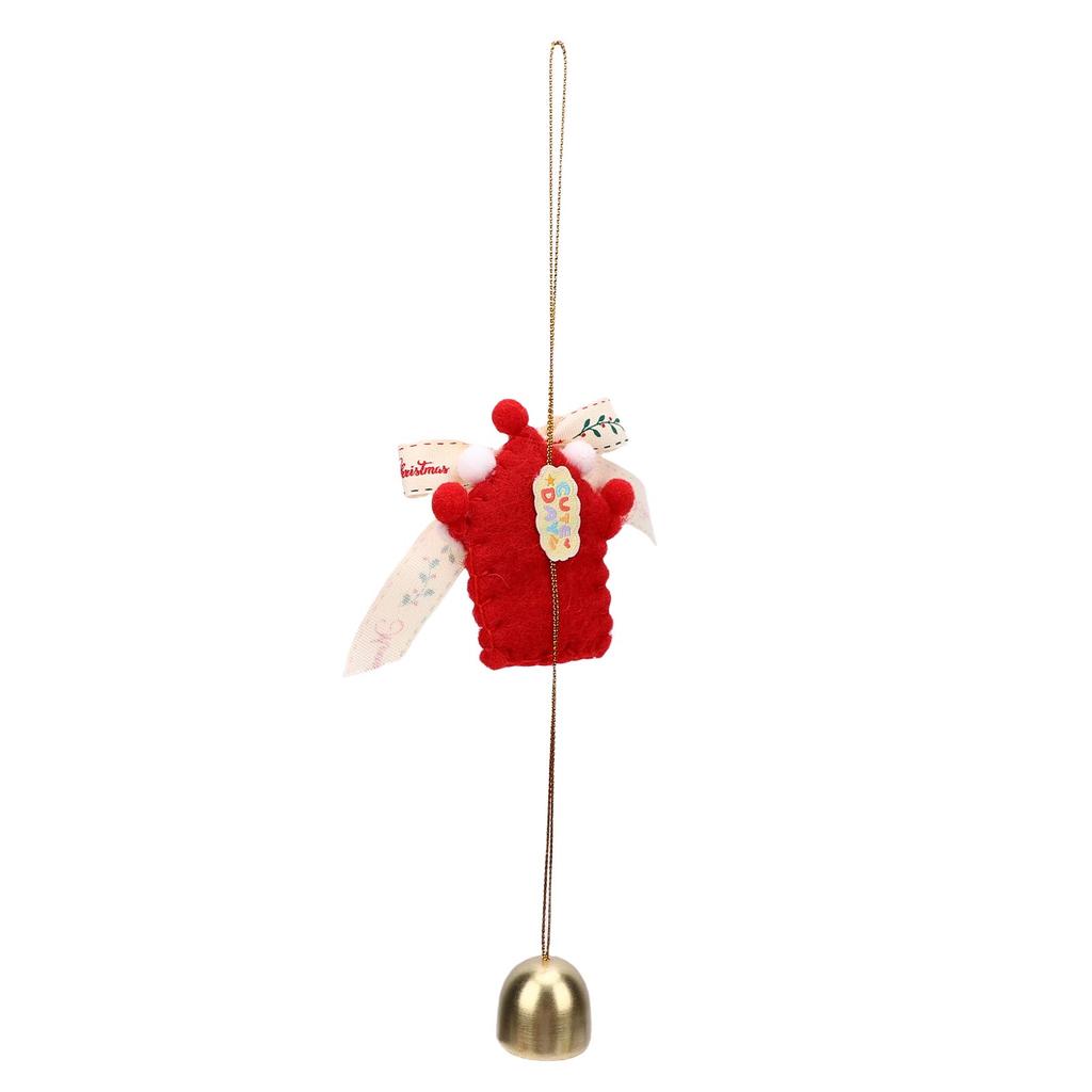 Xmas Wreath Bow with Bell Pendant Hanging Xmas Tree Ornament Mini Bow Decoration for DIY Window Tree Wreath Indoor and