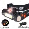 LED High Power Headlamp: USB Rechargeable, Magnetic, COB Light for Outdoor, Cycling, Emergency, Fishing, and Work