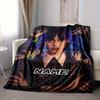 Custom 1pc Wednesday's Dark Adventure Blanket, Soft And Comfortable Blanket, Casual Warm, Camping Travel Blanket, Birthday Gift Q912196