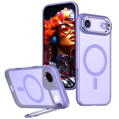 For Apple 17Air Mobile Phone Case Magnetic Magsafe Metal Lens Holder for IPhone16 Anti-fall Protective Case