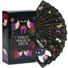 10,3*6 cm The Witch of The Forest's Tarot Magick Deck: 78 kort med guidebok for nybegynnere, forgylt svarte kanter