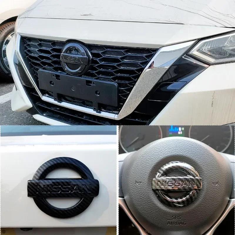 COPCNI1 ABS Car Front Grille Rear Trunk Emblem Cover Steering Wheel Logo Nissan Altima Sylphy KIcks Qashqai X-Trall Tiida Sunny 2025