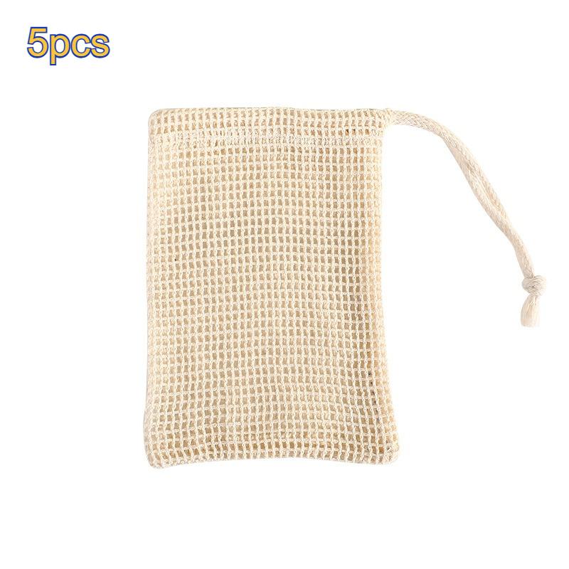 Natural Mesh Soap Bags - Soft, Reusable & Breathable Facial Cleansing Foam Nets , Ideal for Travel & Home Use - Accessory