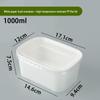 Microwaveable Disposable White Kraft Paper Food Container
