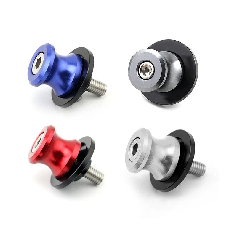 Heavy Duty Motorcycle Rear Stand Spool Swingarm Sliders Bolts Universal Mount Crash Protection for Street and Track