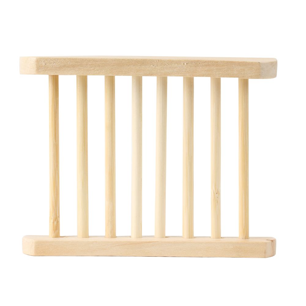 Wood Bamboo Drain Tray Holder Bathroom Supplies Sponge Plate Soap Holder Soap Dish Storage Box