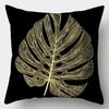 Black Gold Pattern Pillowcase Square Sofa Pillowcase Creative Pattern Cushion Cover