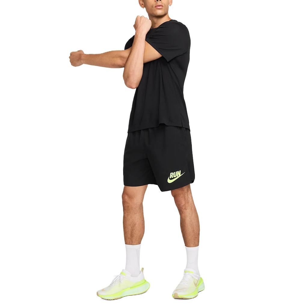 Nike Dri-Fit Challenger Run Energy Elastic Comfortable Quick-Dry Breathable Five-Point Sports Shorts Men Shorts Black HJ3566-010