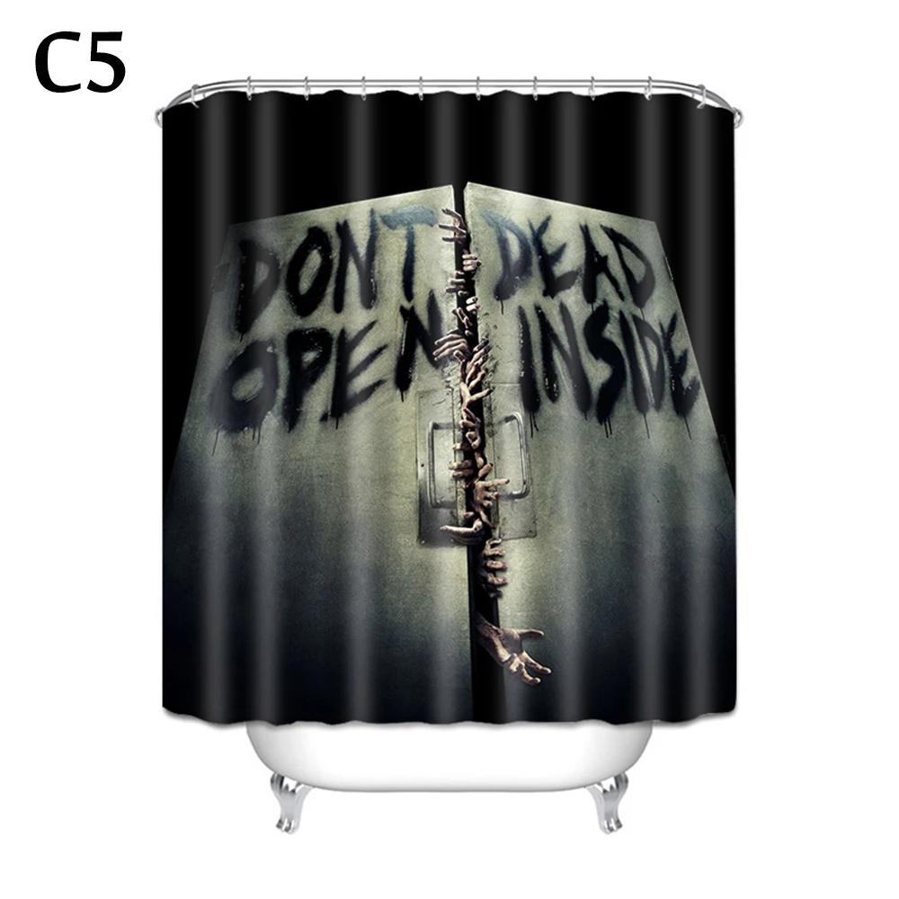 Perdele de duș de Halloween Perdele de fereastră Horror Mâini însângerate Perdele de duș de baie pentru decor de Halloween 180*180cm