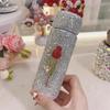 150ML Mini Insulated Cup Double Wall Stainless Steel Water Bottle Portable Thermos Vacuum Flask Bling Diamond Cup Coffee Mug