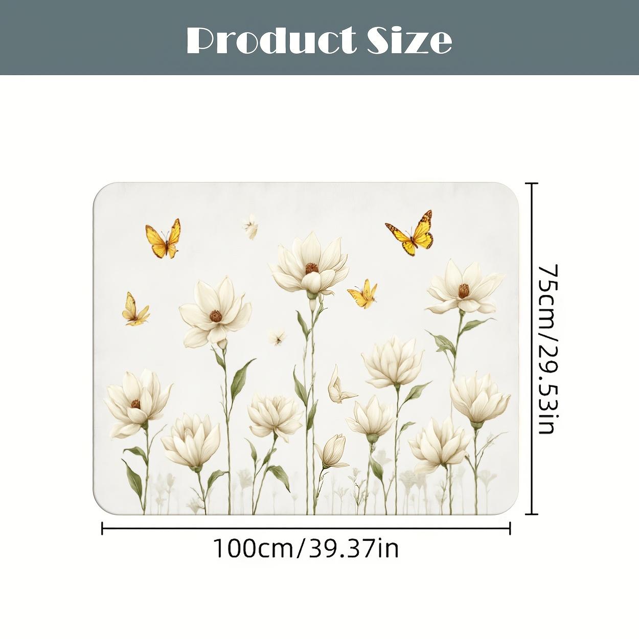 Universal Car Trunk Mat Light Colored with White Fringe Trunk Protection Mat Anti Dirt Anti Scratch Anti Slip Diatomite Cargo 75*100cm