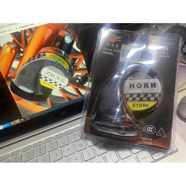 Motosiklet Salyangoz Korna 12V Su Geçirmez Elektrokaplama Arabalar Monofonik Hava Kornası Trompet Hoparlör Kompresör Montaj Kitleri ile