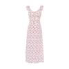 Sweet little fly sleeve suspender floral dress children's summer new seaside vacation temperament long dress