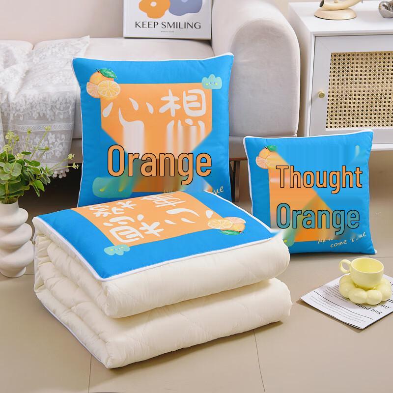 Ailan Huijia Two-in-One Plaid Pillow Quilt